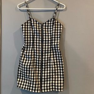 Full body zip mini dress